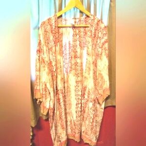 Pink and Cream swim cover up